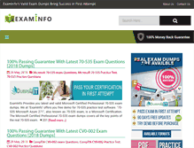 Tablet Screenshot of examinfo.net